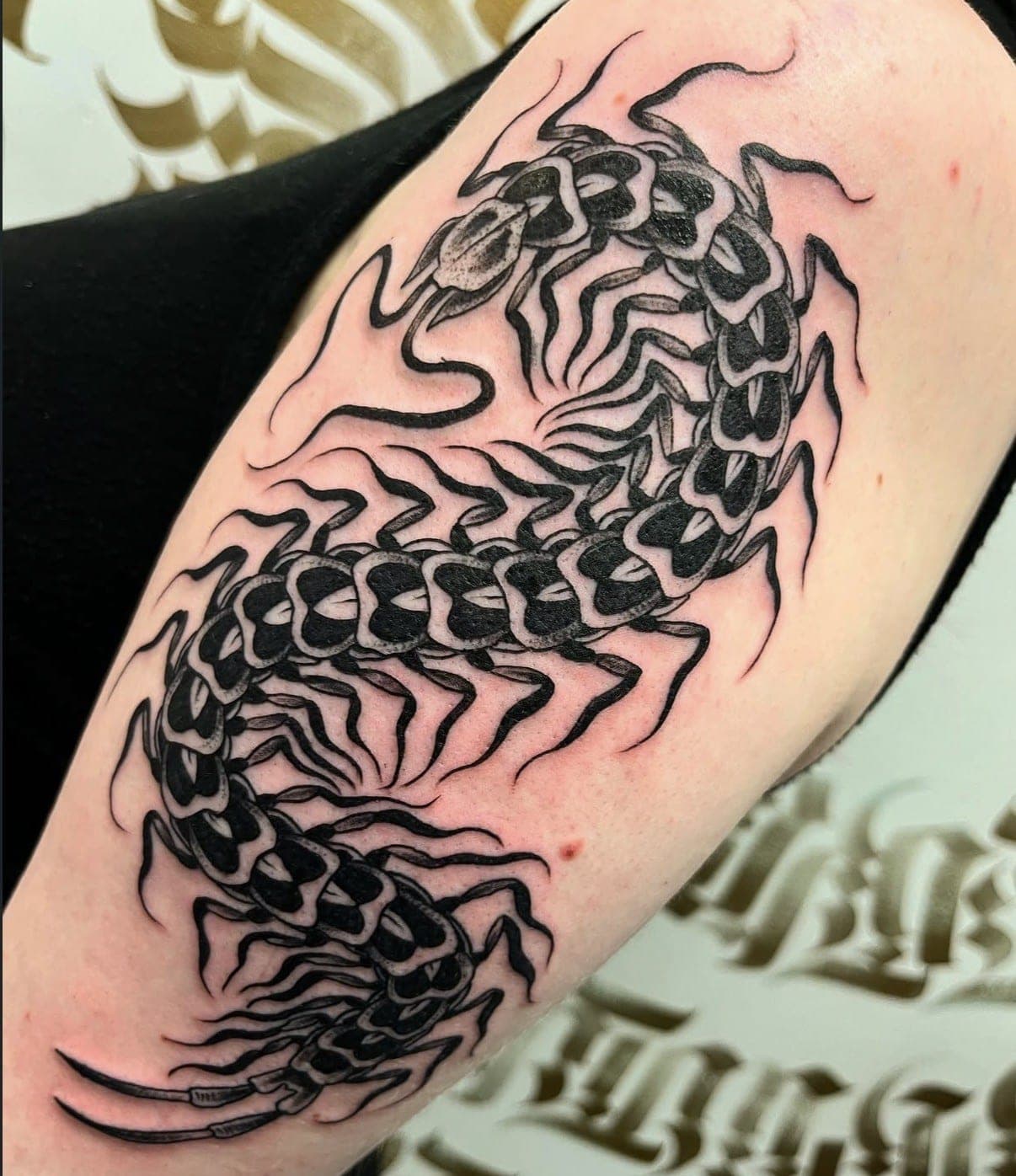 Tattoo by @mongreldave at Por Vida Tattoo Stockport