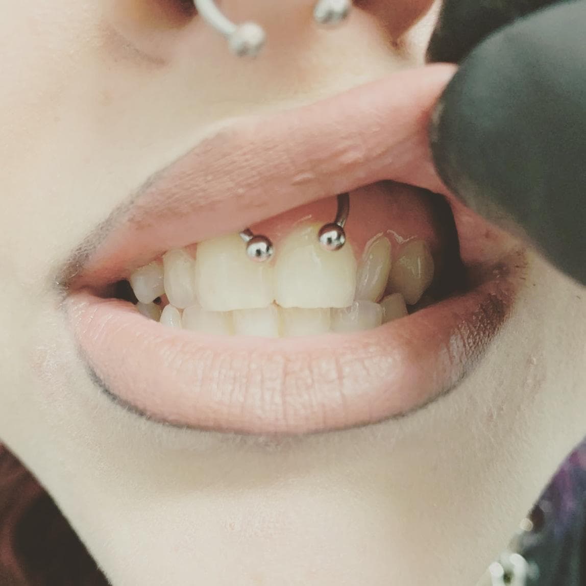 Piercing by @piercings_by_chlo at Por Vida Tattoo Wythenshaw