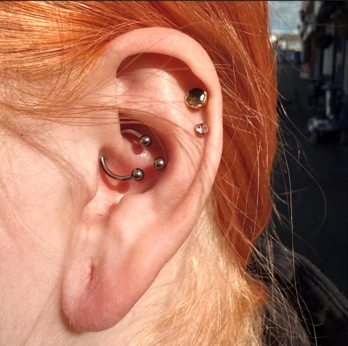 Piercing by @piercings_by_wezleh at Por Vida Tattoo Wythenshaw